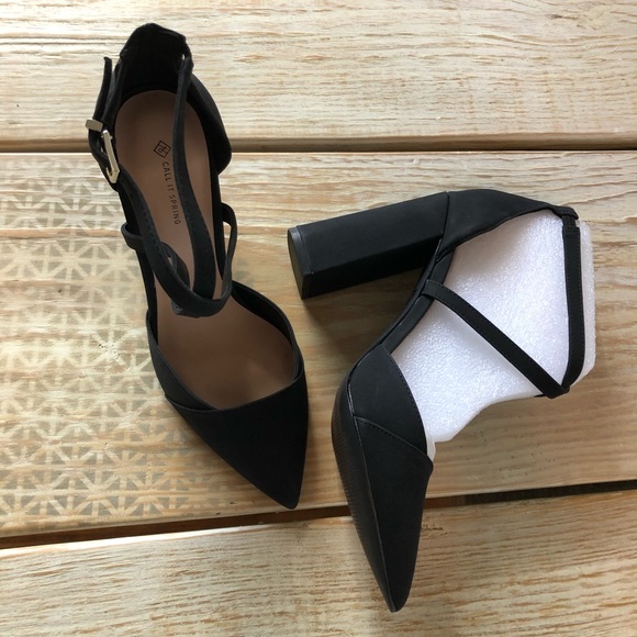 Black Heel with big heel, perfect business shoe - Picture 6 of 8